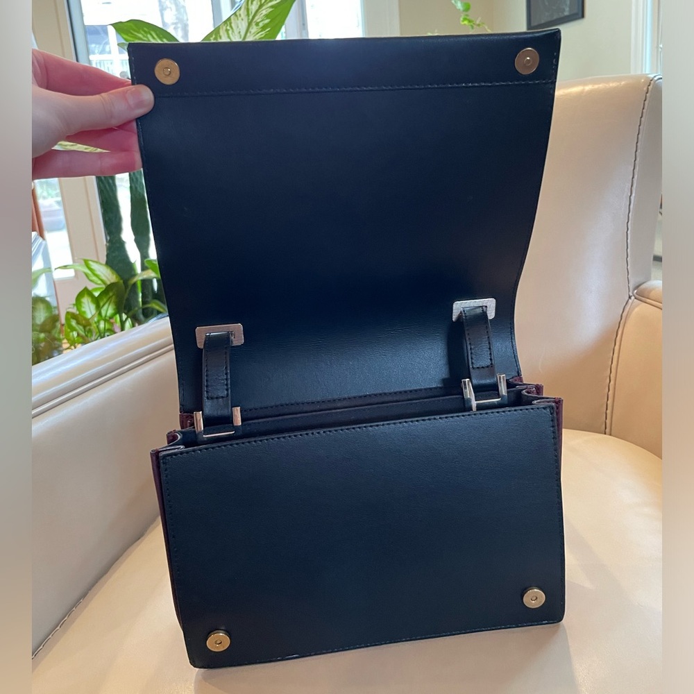 & Other Stories 100% Leather Duo-Tone Bag - Picture 8 of 14